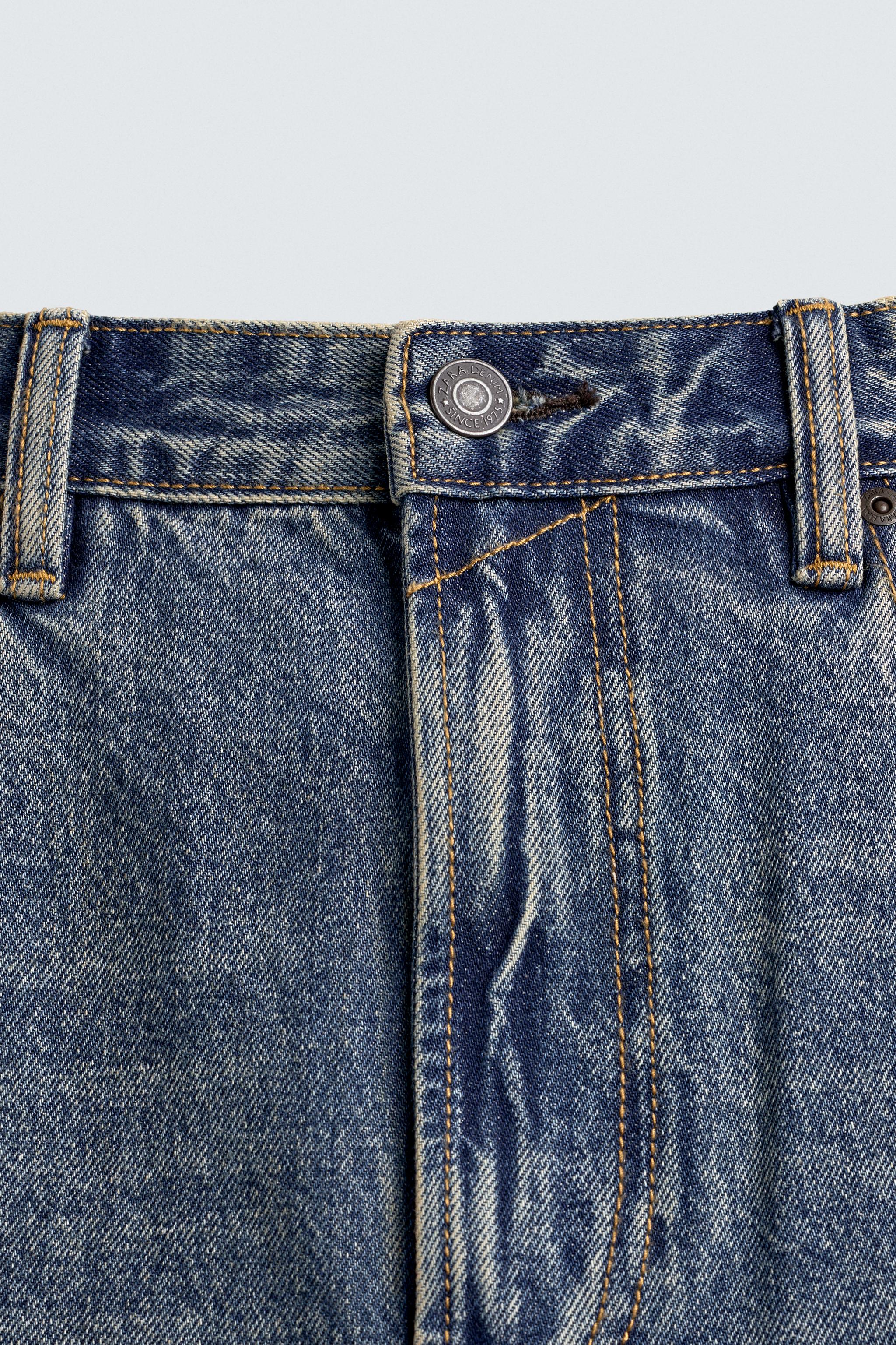 VINTAGE EFFECT BAGGY FIT JEANS